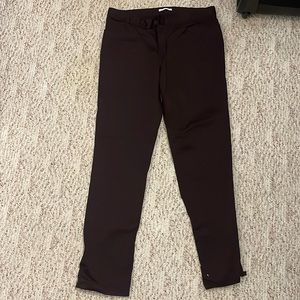 Calvin Klein deep purple pants.